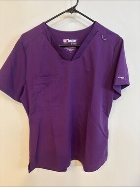 Grey's Anatomy Purple V-Neck Medical Scrub Top & Bottom